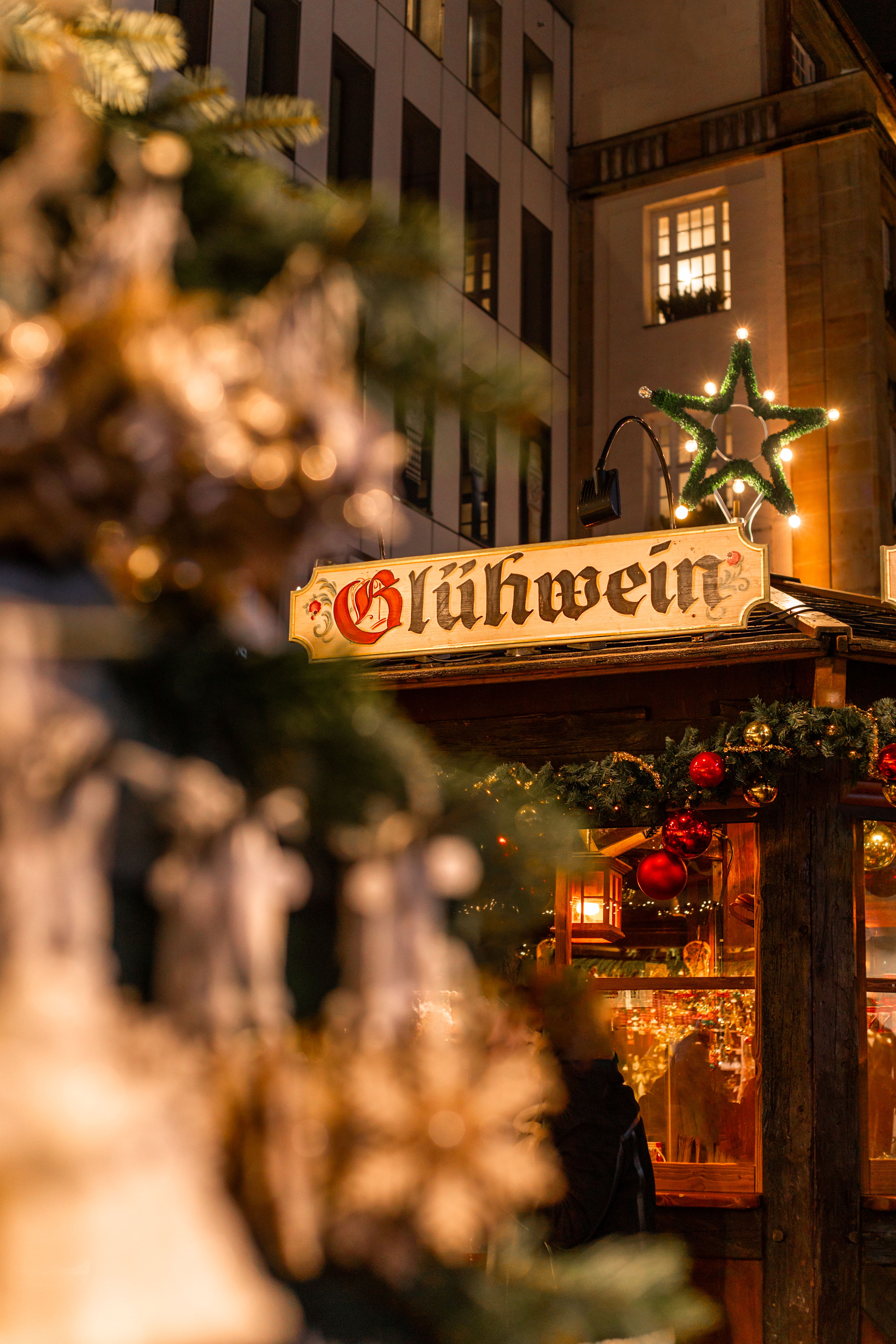 Gluhwein at a Christmas market