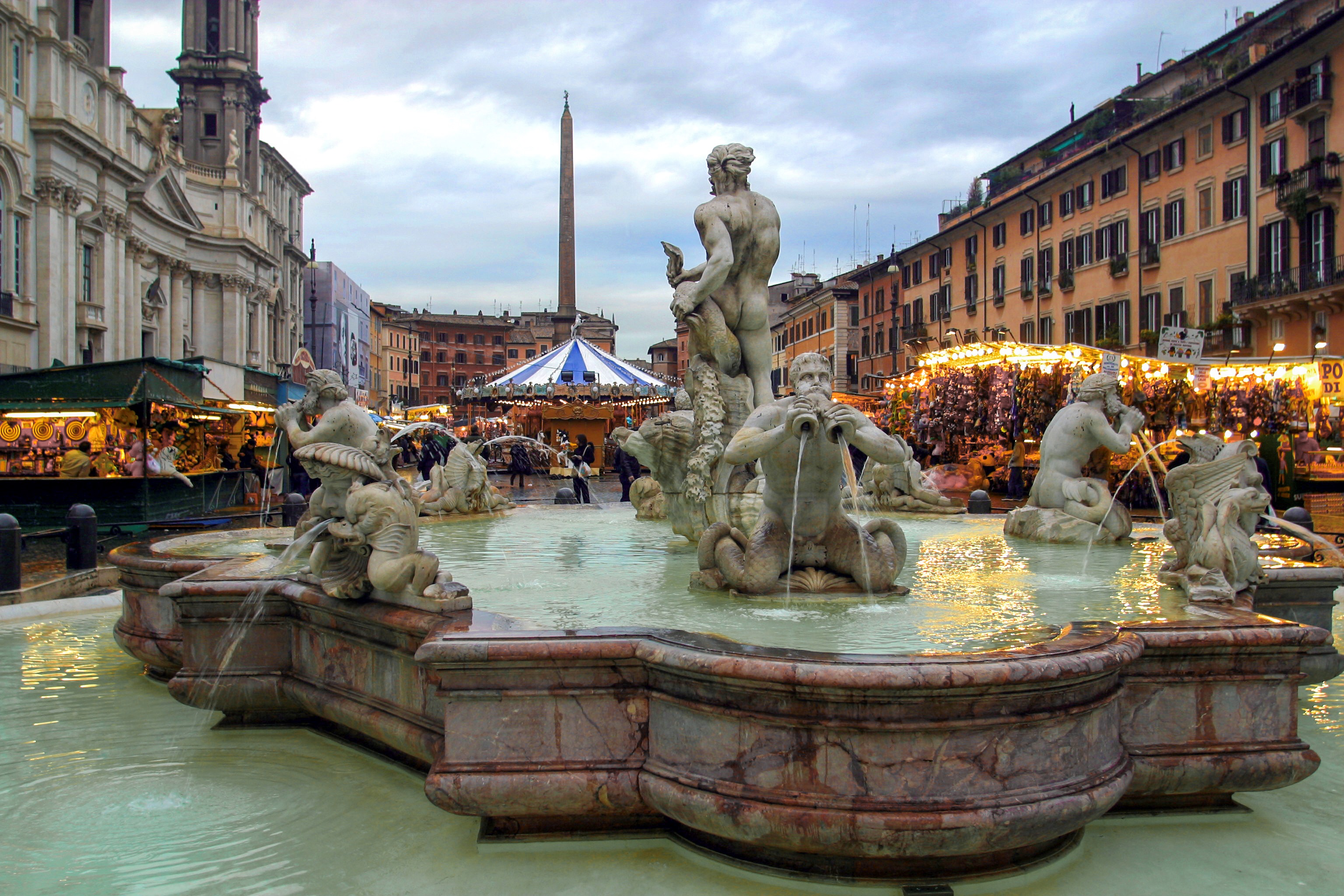 Christmas market in Rome